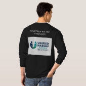 Gebruik je stem en stem t-shirt (Achterkant volledig)