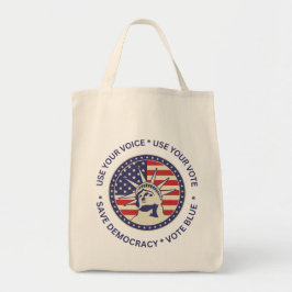 Gebruik Je Stem Liberty Badge Tote Bag