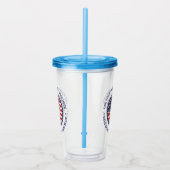 Gebruik je stembriefje voor patriottische vrijheid acryl drinkbeker (Rechts)