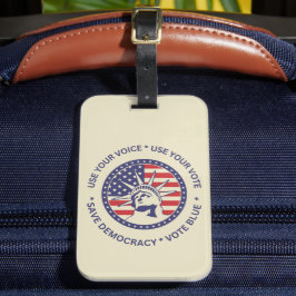 Gebruik je stembriefje voor patriottische vrijheid bagagelabel