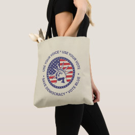 Gebruik je stembriefje voor patriottische vrijheid tote bag