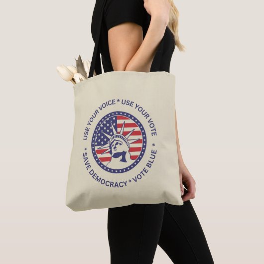 Gebruik je stembriefje voor patriottische vrijheid tote bag (Dichtbij)