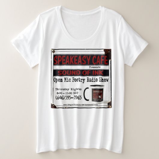 Gebruik je woorden, Woman's SpeakEasy t-shirt (Design voorkant)
