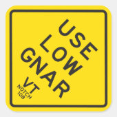 "Gebruik lage GnAR" Sticker (Voorkant)