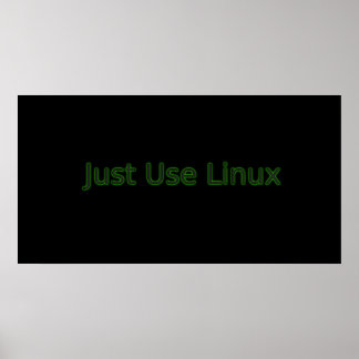 Gebruik Linux om een statement te maken! Poster