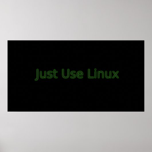Gebruik Linux om een statement te maken! Poster (Voorkant)