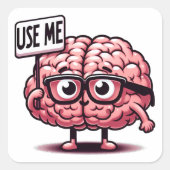 Gebruik me Funny Brain Sticker (Voorkant)