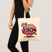 Gebruik me Funny Brain Sticker Tote Bag (Voorkant (product))