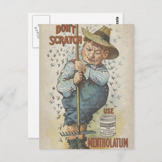 Gebruik Mentholatum Ephemera niet Briefkaart (Voorkant / Achterkant)