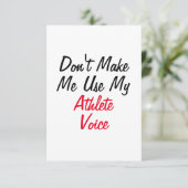 Gebruik mijn atletenstem niet kaart (Staand voorkant)