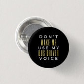 Gebruik mijn buschauffeurstem niet ronde button 3,2 cm (Voorkant /achterkant)