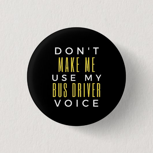 Gebruik mijn buschauffeurstem niet ronde button 3,2 cm (Voorkant)
