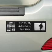 Gebruik mijn God niet Bumpersticker (Op auto)