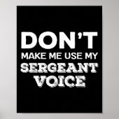 Gebruik Mijn Sergeant Stem Niet Drilsergeant Poster (Voorkant)