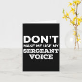 Gebruik mijn sergeantsstem niet Dril sergeant Kaart (Gele Bloem)