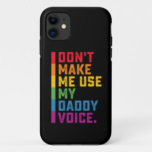 Gebruik Mijn Vaderstem Niet Funny Gay LGBTQ Case-Mate iPhone Case