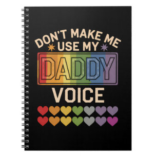 Gebruik niet de Stem van Pappie Regenboog trots vo Notitieboek
