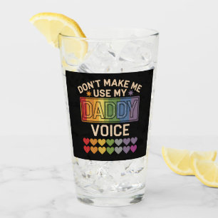 Gebruik Niet Mijn Vaderstem Gay Regenboog Pride Glas