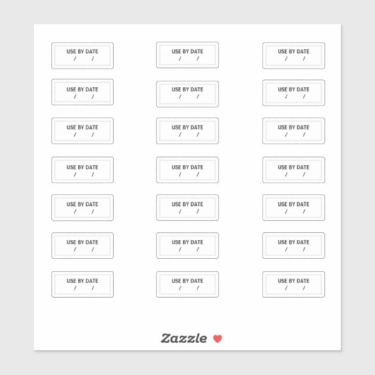 Gebruik op datum waarop de stickers het beste zijn (Vel)