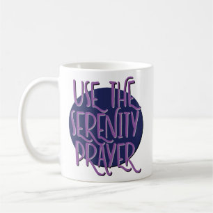 Gebruik The Serenity Prayer Herstelsleutelzin Mok