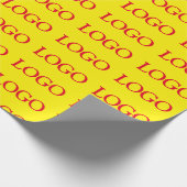 Gebruik uw afbeelding of logo cadeaupapier (Hoek)