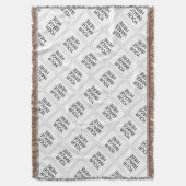 Gebruik uw Afbeelding of Logo Deken (Voorkant Verticaal)