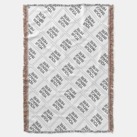 Gebruik uw Afbeelding of Logo Deken (Voorkant Verticaal)