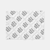 Gebruik uw Afbeelding of Logo Fleece Deken (Voorkant (Horizontaal))