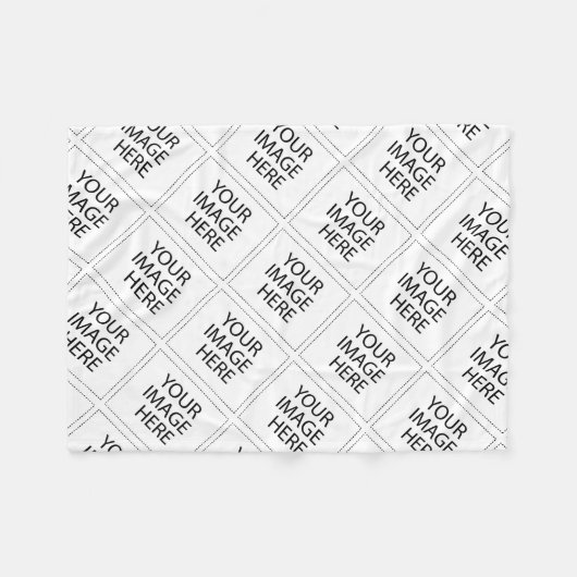 Gebruik uw Afbeelding of Logo Fleece Deken (Voorkant (Horizontaal))