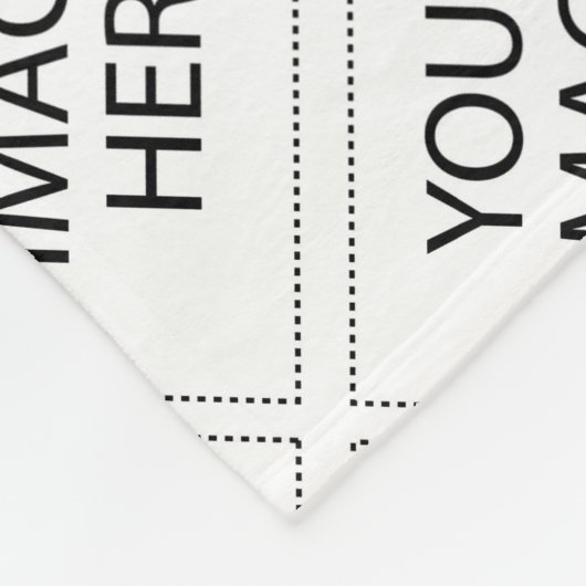 Gebruik uw Afbeelding of Logo Fleece Deken (Hoek)