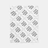 Gebruik uw Afbeelding of Logo Fleece Deken (Voorkant)