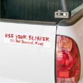Gebruik uw Blinker Bumpersticker (Op Truck)