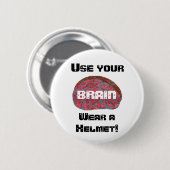 Gebruik uw BRAIN Ronde Button 5,7 Cm (Voorkant /achterkant)