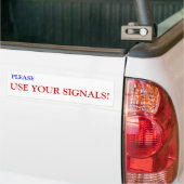 Gebruik uw Bumpersticker Signalen (Op Truck)