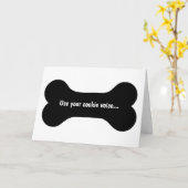 Gebruik uw Cookie Voice Wenskaart Kaart (Gele Bloem)