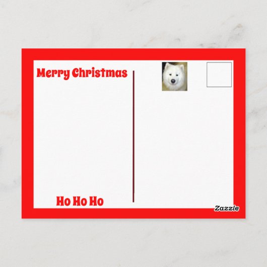 Gebruik uw foto kerstmis briefkaart (Achterkant)