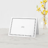 Gebruik uw foto's--Double Black Border Wenskaart Kaart (Gele Bloem)