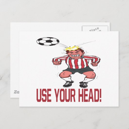 Gebruik uw hoofd briefkaart (Voorkant / Achterkant)