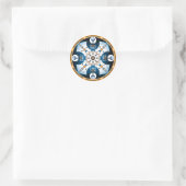 Gebruik uw hoofd ronde sticker (Tas)