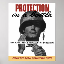 Gebruik uw Insect Repellent zoals geleid! — WW2 Poster