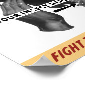 Gebruik uw Insect Repellent zoals geleid! — WW2 Poster (Hoek)