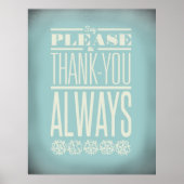 Gebruik uw manieren poster (Voorkant)