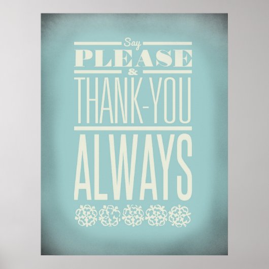 Gebruik uw manieren poster (Voorkant)