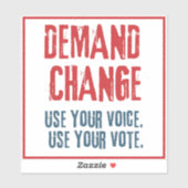 Gebruik uw stem en uw stem voor het Decennium van Sticker (Vel)