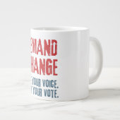 Gebruik uw stem en uw stem voor Verandering Grote Koffiekop (Voorkant rechts)