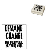 Gebruik uw stem en uw stem voor Verandering Rubberstempel (Gestempeld)