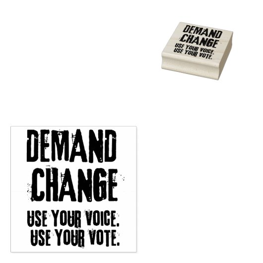 Gebruik uw stem en uw stem voor Verandering Rubberstempel (Gestempeld)