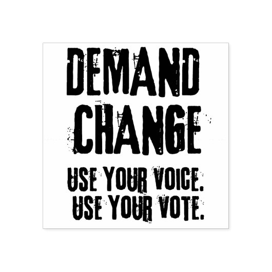 Gebruik uw stem en uw stem voor Verandering Rubberstempel (Afrduk)