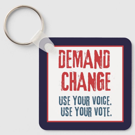 Gebruik uw stem en uw stem voor Verandering Sleutelhanger (Voorkant)