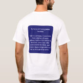 Gebruik uw woorden voor goede trouw Quote Midnight T-shirt (Achterkant)